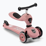 Trotineta copii cu sezut, transformabila 2in1, HighwayKick 1 Rose, 1-5 ani, pana la 50 kg, Scoot  Ride