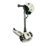 Trotineta copii pliabila, reglabila, roti luminoase, Highwaykick 3 Led Ash, 3-6 ani, pana la 50 kg, Scoot Ride