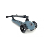 Trotineta copii pliabila, reglabila, roti luminoase, Highwaykick 3 Led Steel, 3-6 ani, pana la 50 kg, Scoot Ride