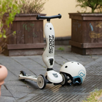 Trotineta copii cu sezut, transformabila 2in1, HighwayKick 1 Ash, 1-5 ani, pana la 50 kg, Scoot Ride