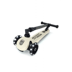 Trotineta copii pliabila, reglabila, roti luminoase, Highwaykick 3 Led Ash, 3-6 ani, pana la 50 kg, Scoot Ride