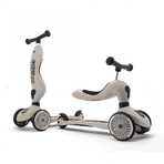 Trotineta copii cu sezut, transformabila 2in1, HighwayKick 1 Ash, 1-5 ani, pana la 50 kg, Scoot  Ride