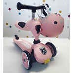 Trotineta copii cu sezut, transformabila 2in1, HighwayKick 1 Rose, 1-5 ani, pana la 50 kg, Scoot Ride