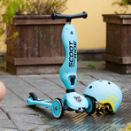 Trotineta copii cu sezut, transformabila 2in1, HighwayKick 1 Blueberry, 1-5 ani, pana la 50 kg, Scoot Ride