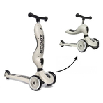 Trotineta copii cu sezut, transformabila 2in1, HighwayKick 1 Ash, 1-5 ani, pana la 50 kg, Scoot Ride
