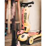 Trotineta copii cu sezut, transformabila 2in1, HighwayKick 1 Lemon, 1-5 ani, pana la 50 kg, Scoot Ride