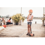 Trotineta copii pliabila, reglabila, roti luminoase, Highwaykick 3 Led Peach, 3-6 ani, pana la 50 kg, Scoot Ride