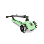 Trotineta copii pliabila, reglabila, roti luminoase, Highwaykick 3 Led Kiwi, 3-6 ani, pana la 50 kg, Scoot Ride