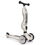 Trotineta copii cu sezut, transformabila 2in1, HighwayKick 1 Ash, 1-5 ani, pana la 50 kg, Scoot Ride