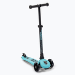Trotineta copii pliabila, reglabila, roti luminoase, Highwaykick 3 Led Blueberry, 3-6 ani, pana la 50 kg, Scoot Ride