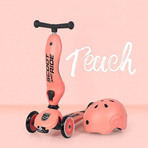 Trotineta copii cu sezut, transformabila 2in1, HighwayKick 1 Peach, 1-5 ani, pana la 50 kg, Scoot Ride