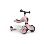 Trotineta copii cu sezut, transformabila 2in1, HighwayKick 1 Rose, 1-5 ani, pana la 50 kg, Scoot Ride