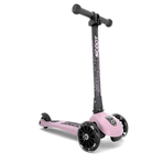 Trotineta copii pliabila, reglabila, roti luminoase, Highwaykick 3 Led Rose, 3-6 ani, pana la 50 kg, Scoot Ride