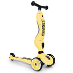 Trotineta copii cu sezut, transformabila 2in1, HighwayKick 1 Lemon, 1-5 ani, pana la 50 kg, Scoot  Ride