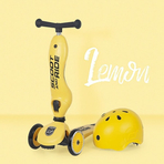 Trotineta copii cu sezut, transformabila 2in1, HighwayKick 1 Lemon, 1-5 ani, pana la 50 kg, Scoot Ride