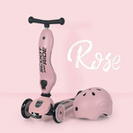 Trotineta copii cu sezut, transformabila 2in1, HighwayKick 1 Rose, 1-5 ani, pana la 50 kg, Scoot Ride