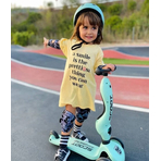 Trotineta copii cu sezut, transformabila 2in1, HighwayKick 1 Blueberry, 1-5 ani, pana la 50 kg, Scoot Ride