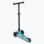 Trotineta copii pliabila, reglabila, roti luminoase, Highwaykick 3 Led Blueberry, 3-6 ani, pana la 50 kg, Scoot Ride