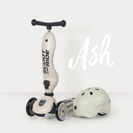 Trotineta copii cu sezut, transformabila 2in1, HighwayKick 1 Ash, 1-5 ani, pana la 50 kg, Scoot Ride