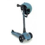 Trotineta copii pliabila, reglabila, roti luminoase, Highwaykick 3 Led Steel, 3-6 ani, pana la 50 kg, Scoot Ride