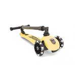Trotineta copii pliabila, reglabila, roti luminoase, Highwaykick 3 Led Lemon, 3-6 ani, pana la 50 kg, Scoot Ride