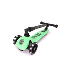 Trotineta copii pliabila, reglabila, roti luminoase, Highwaykick 3 Led Kiwi, 3-6 ani, pana la 50 kg, Scoot Ride