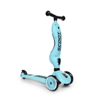 Trotineta copii cu sezut, transformabila 2in1, HighwayKick 1 Blueberry, 1-5 ani, pana la 50 kg, Scoot  Ride