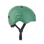 Casca de protectie pentru copii, sistem de reglare magnetic cu led, S-M, 51-55 cm, 3 ani+, Forest, Scoot Ride