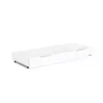 Sertar depozitare cu capac pentru patut copii Woodies 140 70 cm, alb