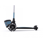 Trotineta copii pliabila cu roti luminoase, suport jucarie, Highwaykick 2 Lifestyle Steel Reflectorizant, 2 ani +, pana la 50 kg, Scoot Ride
