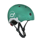 Casca de protectie pentru copii, sistem de reglare magnetic cu led, XXS-S, 45-51 cm, 1 an+, Forest Reflectorizant, Scoot Ride