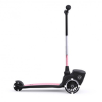 Trotineta copii pliabila cu roti luminoase, suport jucarie, Highwaykick 2 Lifestyle Rose Reflectorizant, 2 ani +, pana la 50 kg, Scoot  Ride