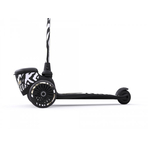Trotineta copii pliabila, suport jucarie, Highwaykick 2 Lifestyle Zebra, 2 ani +, pana la 50 kg, Scoot Ride