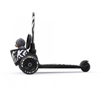 Trotineta copii pliabila, suport jucarie, Highwaykick 2 Lifestyle Zebra, 2 ani +, pana la 50 kg, Scoot Ride