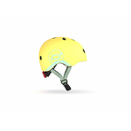 Casca de protectie pentru copii, sistem de reglare magnetic cu led, XXS-S, 45-51 cm, 1 an+, Lemon, Scoot Ride