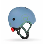 Casca de protectie pentru copii, sistem de reglare magnetic cu led, XXS-S, 45-51 cm, 1 an+, Steel, Scoot Ride