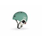 Casca de protectie pentru copii, sistem de reglare magnetic cu led, XXS-S, 45-51 cm, 1 an+, Forest, Scoot Ride