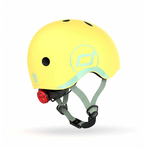 Casca de protectie pentru copii, sistem de reglare magnetic cu led, XXS-S, 45-51 cm, 1 an+, Lemon, Scoot  Ride