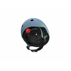 Casca de protectie pentru copii, sistem de reglare magnetic cu led, XXS-S, 45-51 cm, 1 an+, Steel, Scoot Ride