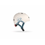 Casca de protectie pentru copii, sistem de reglare magnetic cu led, XXS-S, 45-51 cm, 1 an+, Ash, Scoot Ride