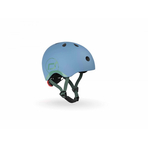 Casca de protectie pentru copii, sistem de reglare magnetic cu led, XXS-S, 45-51 cm, 1 an+, Steel, Scoot Ride