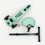 Casca de protectie pentru copii, sistem de reglare magnetic cu led, S-M, 51-55 cm, 3 ani+, Kiwi, Scoot Ride