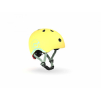 Casca de protectie pentru copii, sistem de reglare magnetic cu led, XXS-S, 45-51 cm, 1 an+, Lemon, Scoot Ride