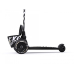 Trotineta copii pliabila, suport jucarie, Highwaykick 2 Lifestyle Zebra, 2 ani +, pana la 50 kg, Scoot Ride