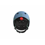 Casca de protectie pentru copii, sistem de reglare magnetic cu led, XXS-S, 45-51 cm, 1 an+, Steel, Scoot  Ride