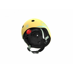 Casca de protectie pentru copii, sistem de reglare magnetic cu led, XXS-S, 45-51 cm, 1 an+, Lemon, Scoot Ride