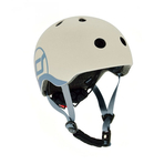 Casca de protectie pentru copii, sistem de reglare magnetic cu led, XXS-S, 45-51 cm, 1 an+, Ash, Scoot Ride
