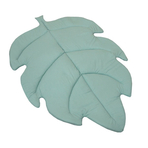 Covoras de joaca termic Frunza Pure Salvia 150x105x5cm, pliabil, bumbac 100% si umplutura antialergica BabySoft , protectie impotriva loviturilor