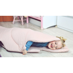 Covoras de joaca termic Frunza Pure Salvia 150x105x5cm, pliabil, bumbac 100% si umplutura antialergica BabySoft , protectie impotriva loviturilor