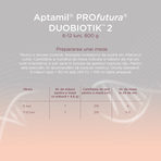 Lapte praf Nutricia Aptamil Profutura 2, 800g, 6luni+